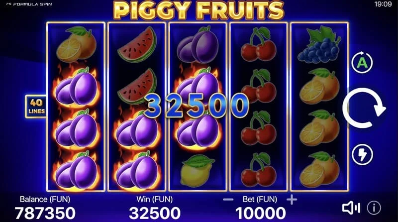 Piggy Fruits - combinaison de cochons tirelires et de symboles de fruits